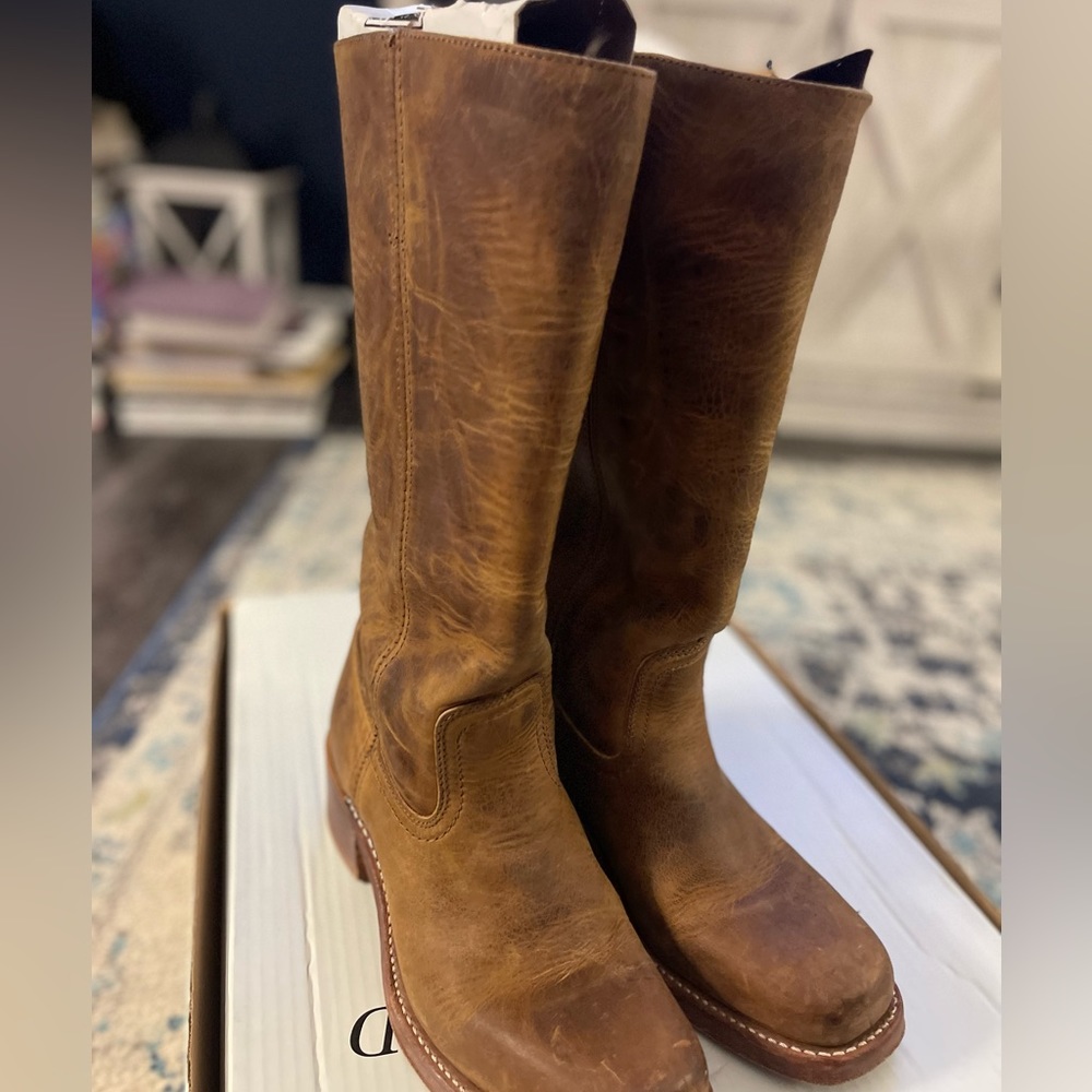 Frye 14L Campus boot dark brown size 9